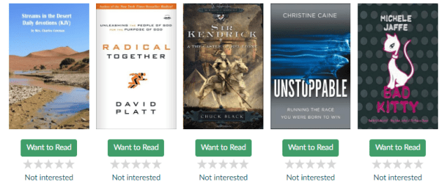 goodreads recommends read